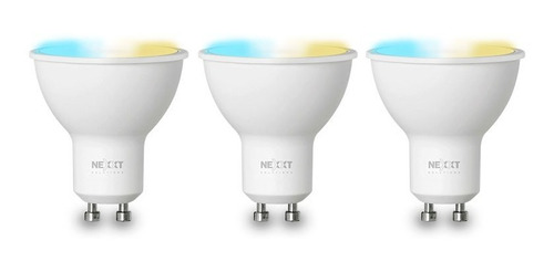 Foco Bombilla Led Inteligente Smart Wifi Nexxt 4w 3pack Mr16