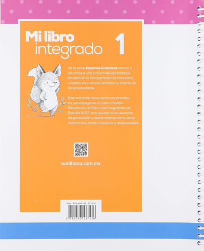 Mi Libro Integrado 1 / Preescolar Santillana / Espacios Crea | Envío gratis