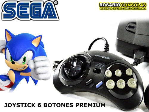 Joystick Sega 6 Botones Maxima Calidad Premium 16 Bit