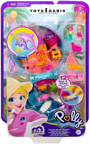 Set De Juego Polly Pocket Micro Juego Compacto 12 Piezas New