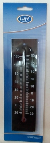 Termometro De Ambiente Plastico Negro Luft T201 -30 °c/+50°c