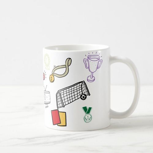 Taza de regalo para el día del profesor de fútbol, color blanco, entrenador de fútbol