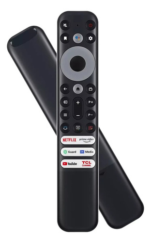 Control Remoto Para Pantalla Tcl Google Tv Con Voz Negro