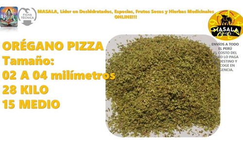 Orégano Entero Tipo Pizza Hoja Chica 25 Kilo Delivery Lima