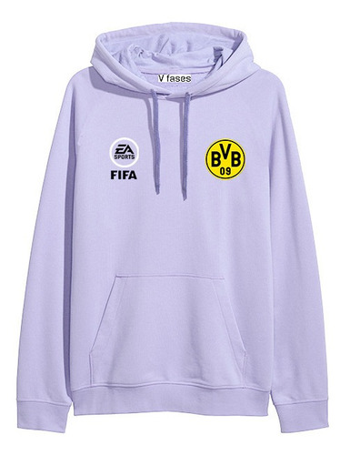 Buzo Hoodie Capota Borussia Dortmund Fifa Ea Sports Mujer