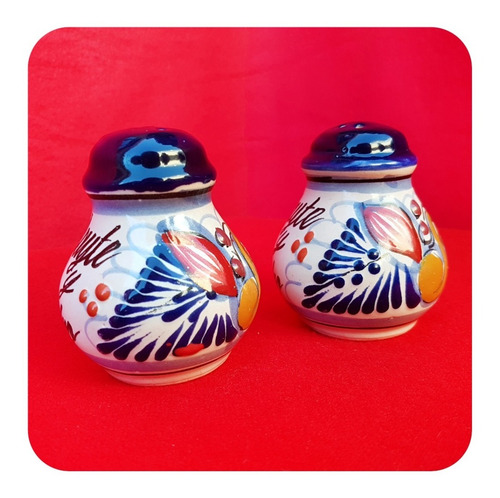 Imagen 3 de 3 de 50 Saleros De Talavera Poblana Personalizados P Recuerdo Slr