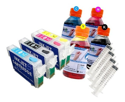 Cartuchos Autoreset Compatibles Con Epson 252 27 200xl 480ml