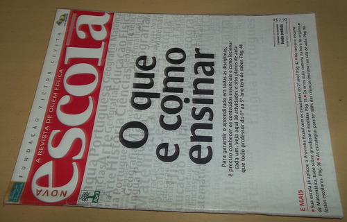 Revista Nova Escola Nº 213 - O Que E Como Ensinar (Usado)