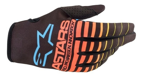 Luva Alpinestars Radar 22 Amarela/coral Trilha Promoção