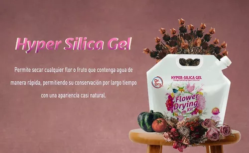 Silica Gel Secado de Flores y Frutos (Hyper Silica) 2.2 kg - Dr. Dry Flower  Drying Kit - Desecantes