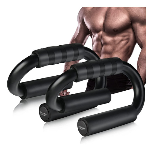 Barras De Empuje Kitchlife Air-one Sports Agarre Antidesliza Negro - 480lbs