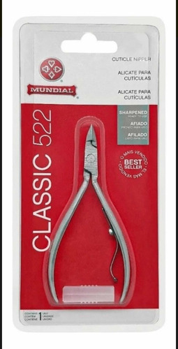 Imagem 4 de 5 de Alicate Mundial Ref 522 Cutícula Unha Manicure