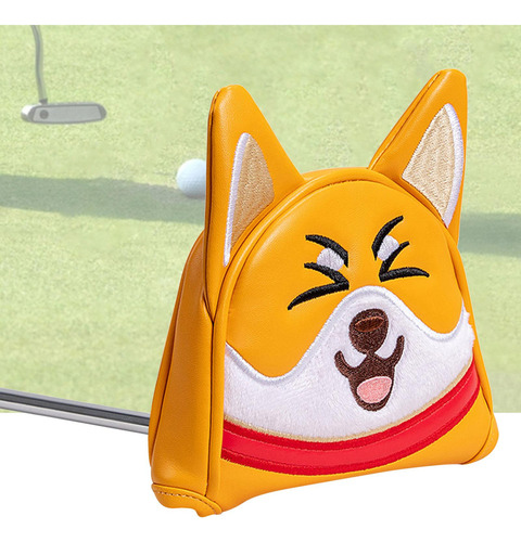A Perro Golf Mallet Putter Head Cover Wrap Sleeve Cute Dog