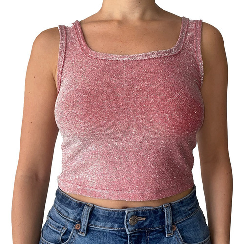 Blusa Crop Top Ref 7086-5- Tiras Anchas - Ajustada