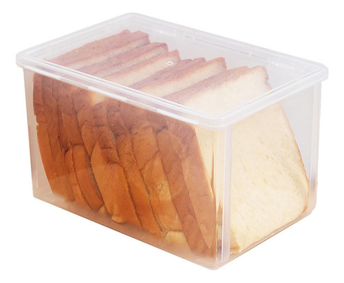 Caja De Pan Transparente Muffins Soporte De 21,3x14,7x12,7cm
