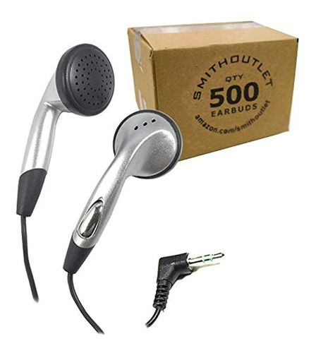 Smithoutlet 500 Paquete A Granel Auriculares Plata