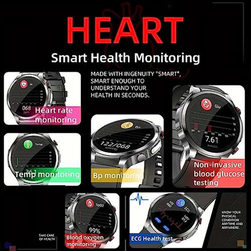 Reloj Con Monitor De Azúcar En Sangre, Nuevo Reloj Para Diab