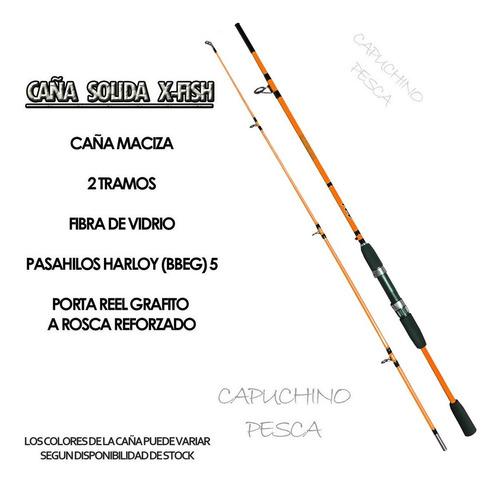 Caña De Pescar 2,10m Dos Tramos Albatros. Capuchino Pesca