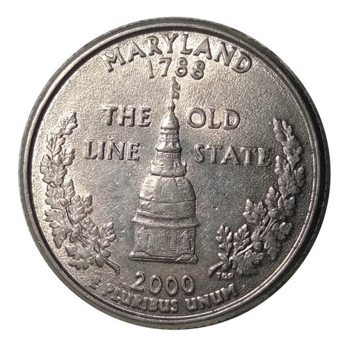 Moneda 1/4 Dolar Usa 2000 Estado De Maryland