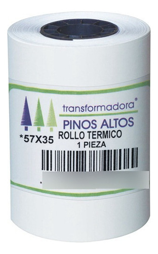 Rollo De Papel Termico Pinos Altos Rt5735 57mmx35m C/300pzs