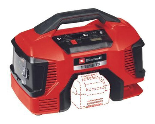 Compresor Aire Portátil 18v Einhell Pressito 18/21 + Bat 4ah