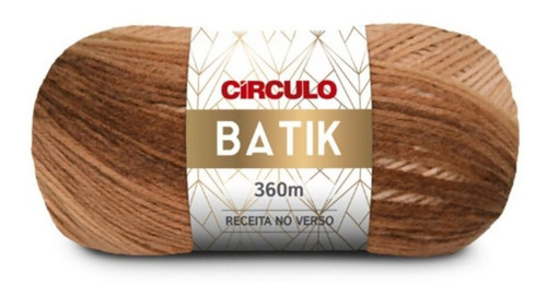 Lã Tricô Batik Circulo 360m 100g (277 Tex) 100% Acrílico Cor 9501 - Argila