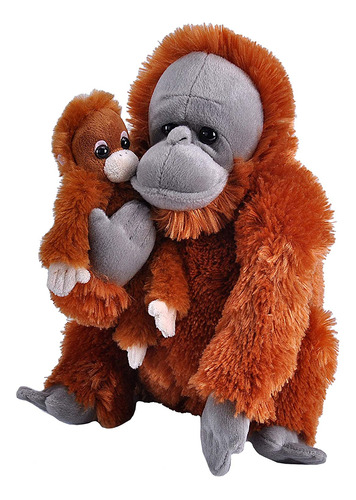 Mamá Y Bebé De Peluche Orangután, Regalos Para Niños