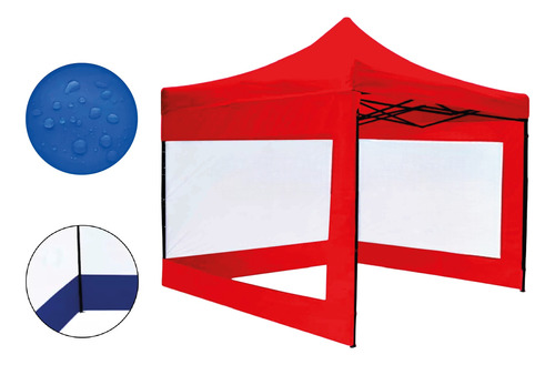 Ventanas Toldo 3x3 M , Transparentes, Carpa, Pared, Gazebo