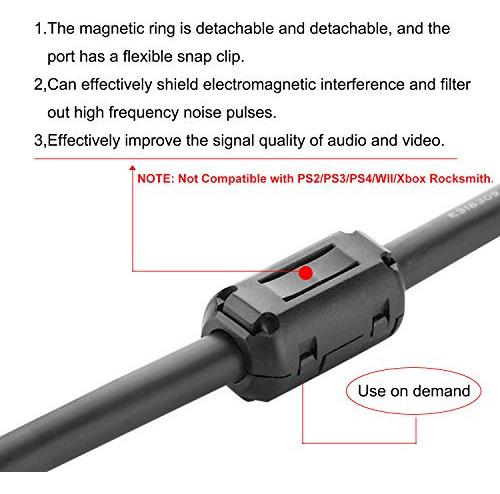 Cable Usb Para Guitarra Interfaz Ts Mono Convertidor Pie