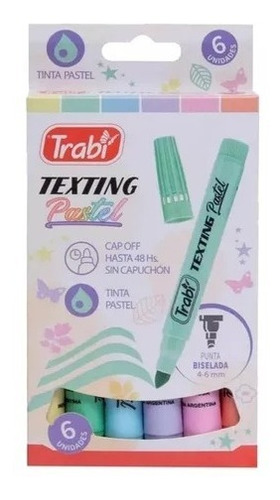 Resaltador Trabi Texting Pastel X 6