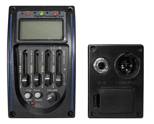comprar Pré Amplificador Para Violão Spring Prg-04 4 Bandas Afinador