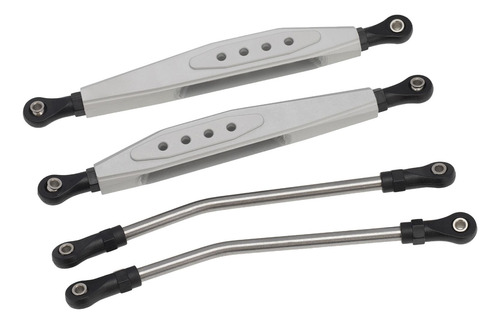 2 Pcs Alumínio Traseiro Traseiro Trailing Arm E Prata