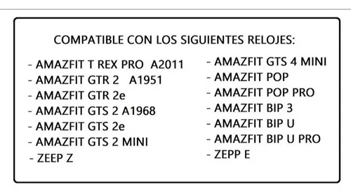 Cargador magnético Amazfit Bip U/GTR2/GTR 2e/GTS2/PopPro/Zeep E