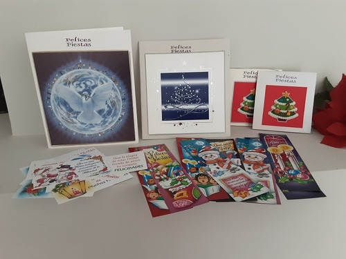 Set Tarjetas Navideñas Con Colillas