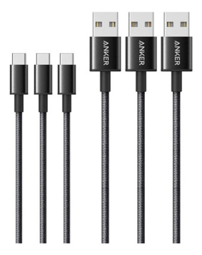 Cable Anker Usb-c To Usb-a (6ft/1.8mt) (3pack)