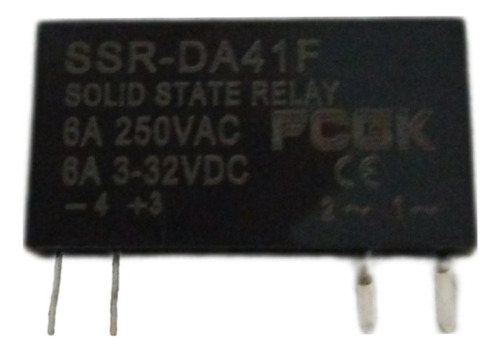 Relé Ultra Delgado Din Ssr 24-250 Vca Control De 5-60 Vcc