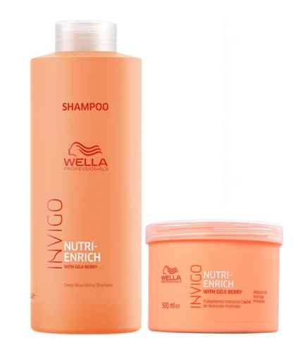 Shampoo 1000ml + Mascarilla Wella Invigo Nutri Enrich