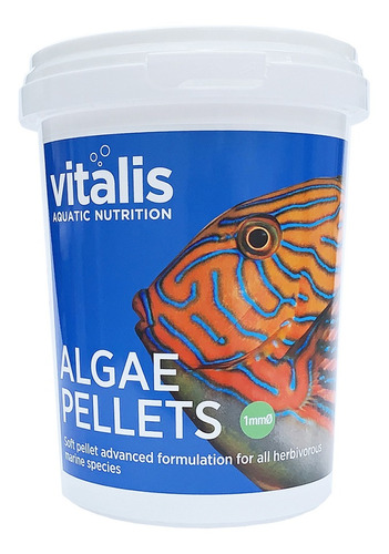 Vitalis Algae Marine Pellets 260g - 1mm - Ração Peixes