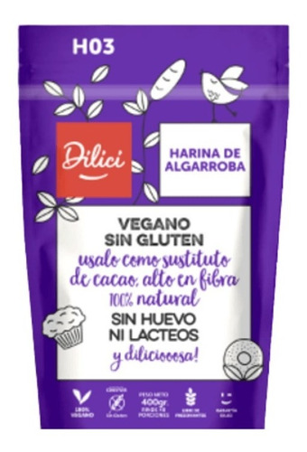 Harina De Algarroba 100% Natural Vegan Sin Gluten. Agronewen