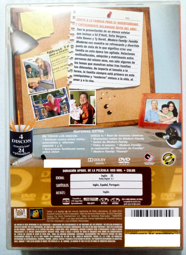 Modern Family Primera Temporada Dvd 4 Discos (Usado)