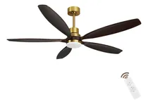 Comprar Kapoefan Ventilador De Techo De Nogal Negro De 60 Pulgadas C