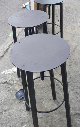 Silla Barra Alta En Metal Con Tornillo Para Graduar Asiento