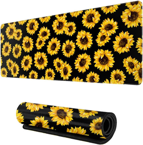 Girasol Gaming Mouse Pad Xl, Extended Bordes Cosidos Al...