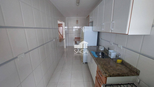 Imagem 13 de 30 de Vista Para O Mar! Mobiliado! Apartamento Com 2 Dormitórios À Venda, 85 M² Por R$ 435.000 - Vila Guilhermina - Praia Grande/sp - Ap4494