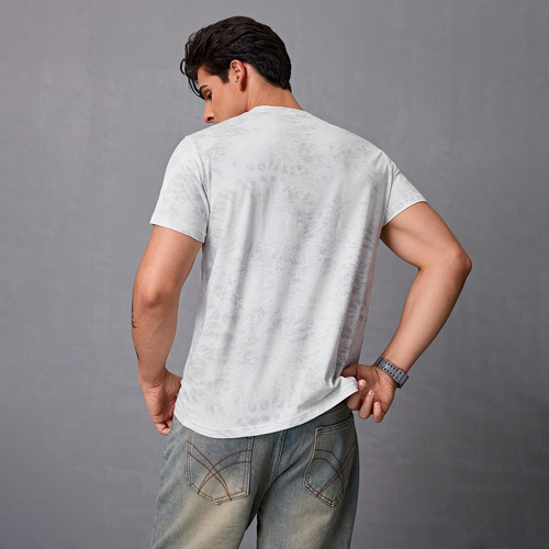 Playera Cuello Redondo 100% Algodón Camiseta Moda Hombre