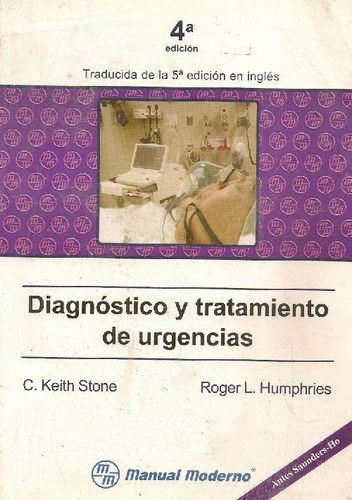 Libro Diagnostico Y Tratamiento De Urgencias De Keith C Ston