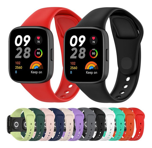 Correa Para Xiaomi Redmi Watch 3 Banda De Silicone Unicolor