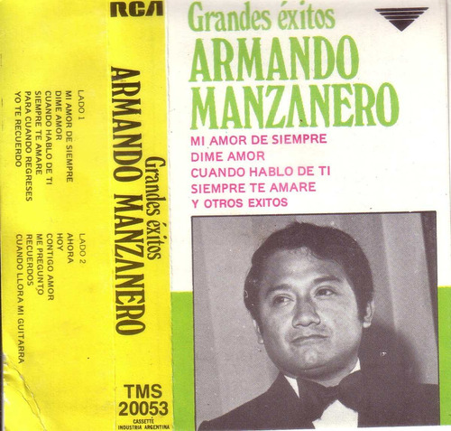 Armando Manzanero Grandes Exitos Cassette Boleros Pvl