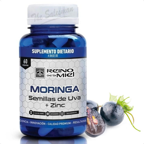 Moringa + Semillas De Uva + Zinc - Cápsulas - Reino