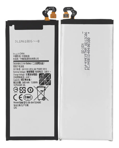 Bateria Para Samsung A7 2017 A720 J7 Pro J730 Eb-ba720abe